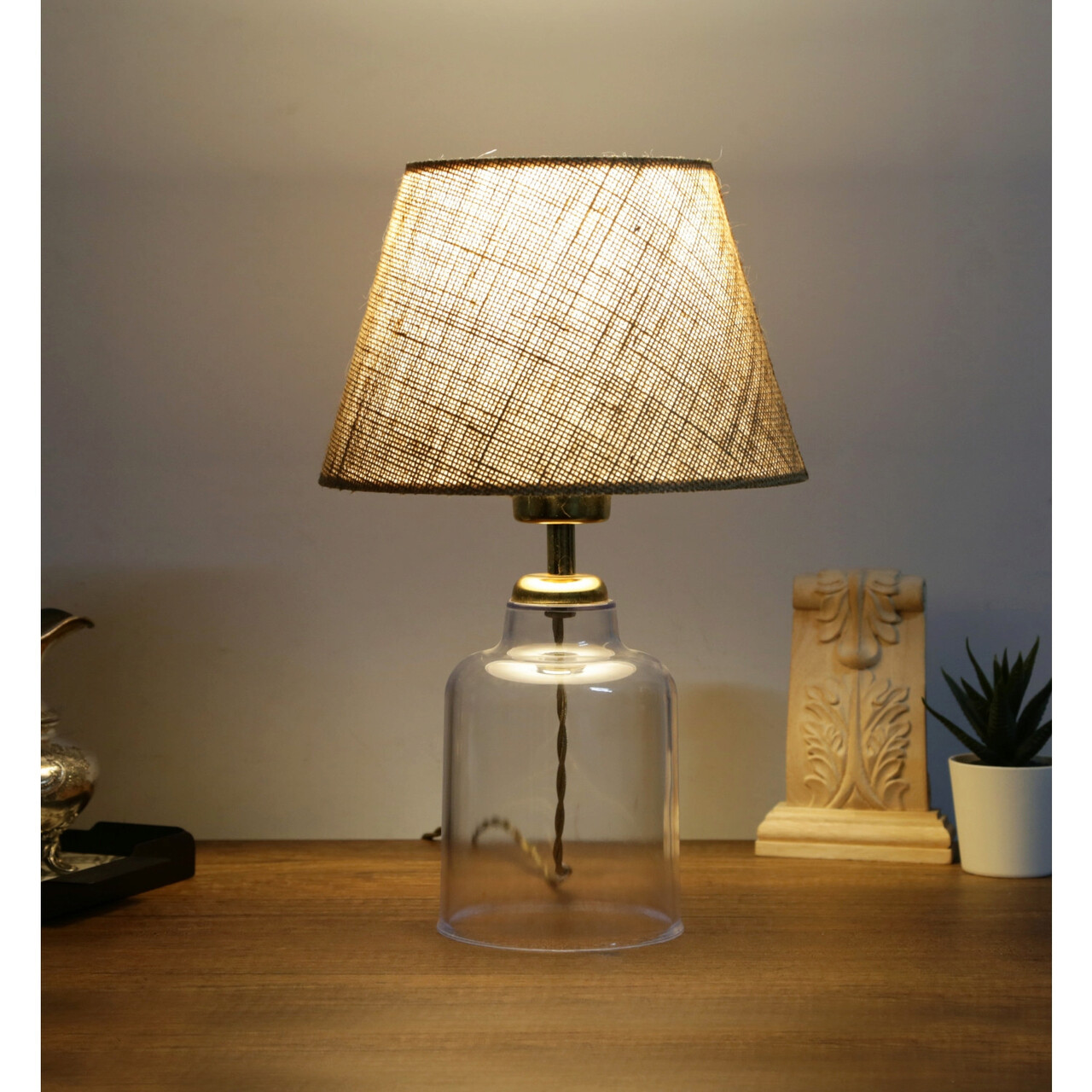Lampa de masa, Opviq, 780SGN2558, Crem - imagine 4